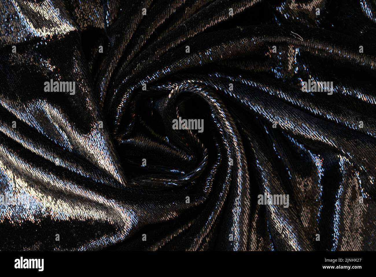 Tela negra con fondo abstracto brillante Foto de stock