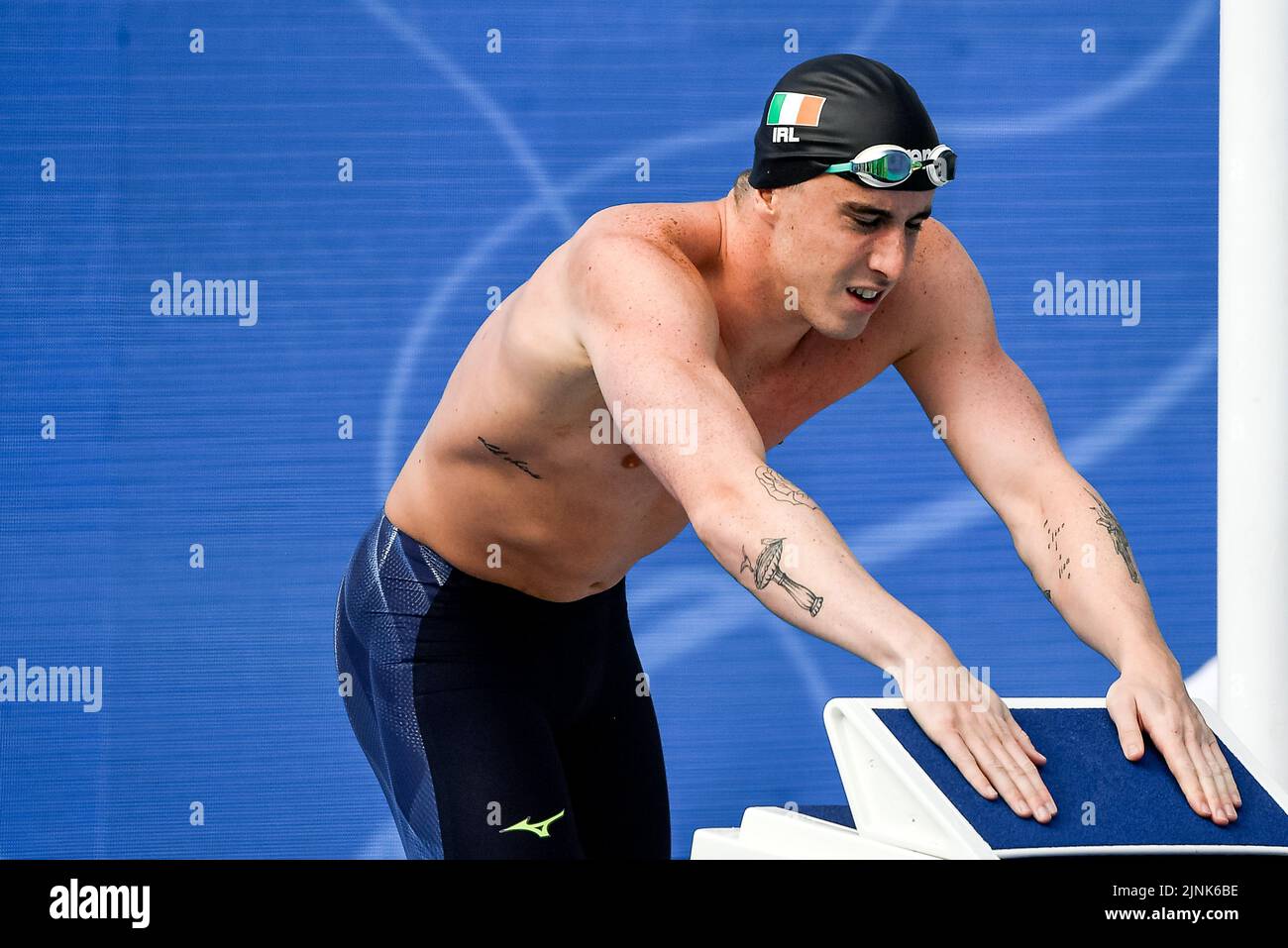 Roma, Italia. 12th de Ago de 2022. MCCUSKER Max IRL IRELAND100m Freestyle Men Heats Swimming Roma, 12/8/2022 Stadio del Nuoto XXVI LEN European Championships Roma 2022 Foto Andrea Staccioli/Deepbluemedia/Insidefoto Crédito: Insidefoto di andrea staccioli/Alamy Live News Foto de stock