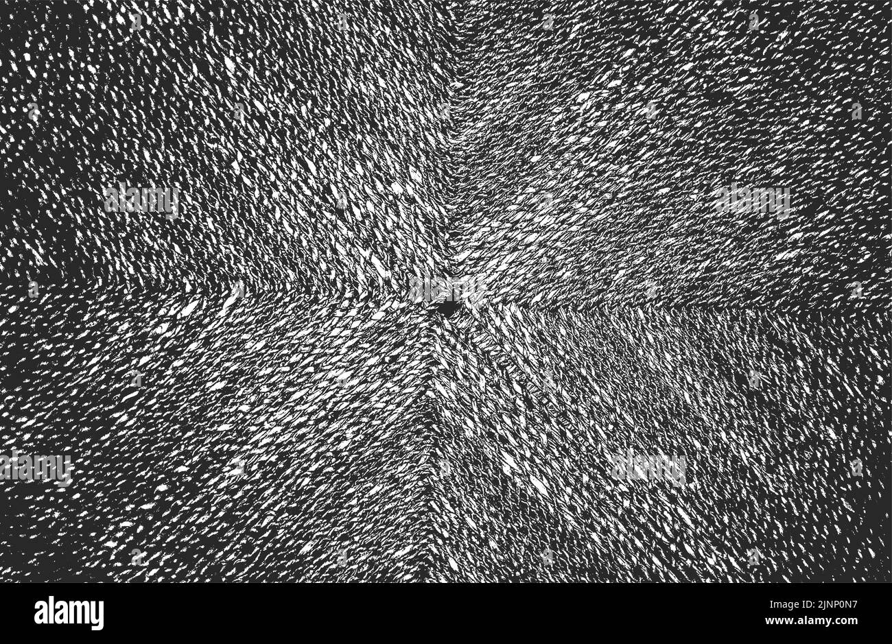 Textura de vid de mimbre superpuesta en apuros. Fondo blanco y negro grunge. Ilustración abstracta de vector de semitonos Ilustración del Vector