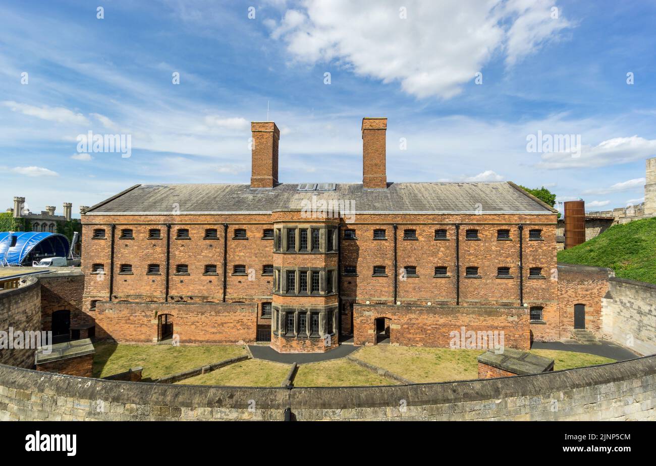 Prisión victoriana dentro de las murallas del castillo de Lincoln. 2022 Foto de stock