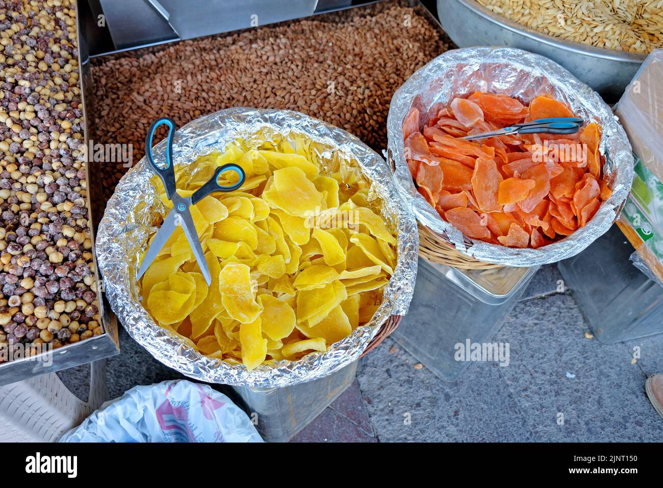 Spice Stall en Ügüp Capadocia Anatolia Turquía Foto de stock