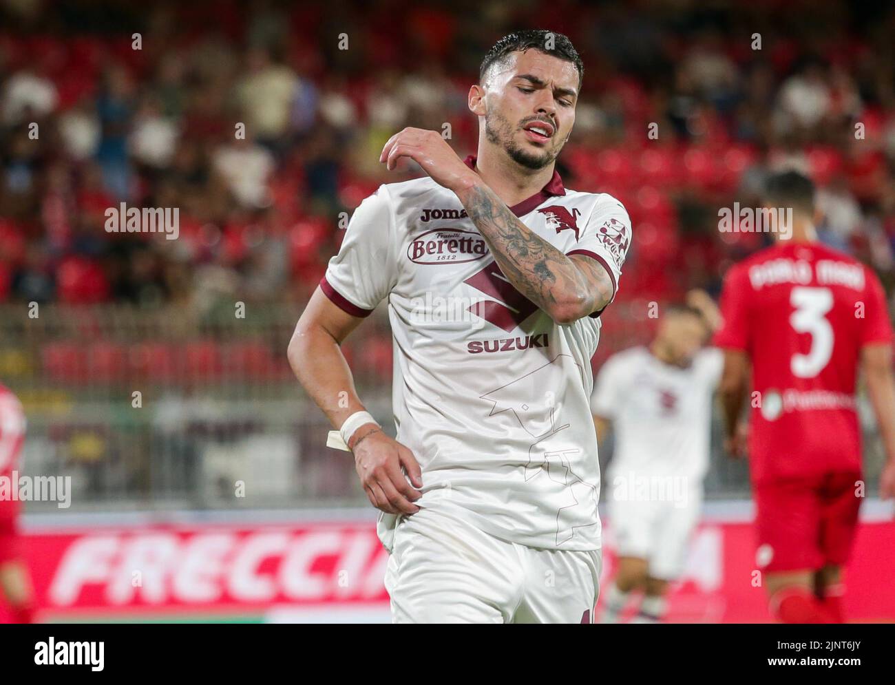 13 de agosto de 2022, MONZA, Italia: El delantero del Torino FC, Nemanja Radonjic, parece 