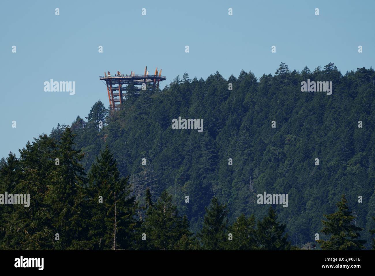 Atracción por el Skywalk de Malahat Foto de stock