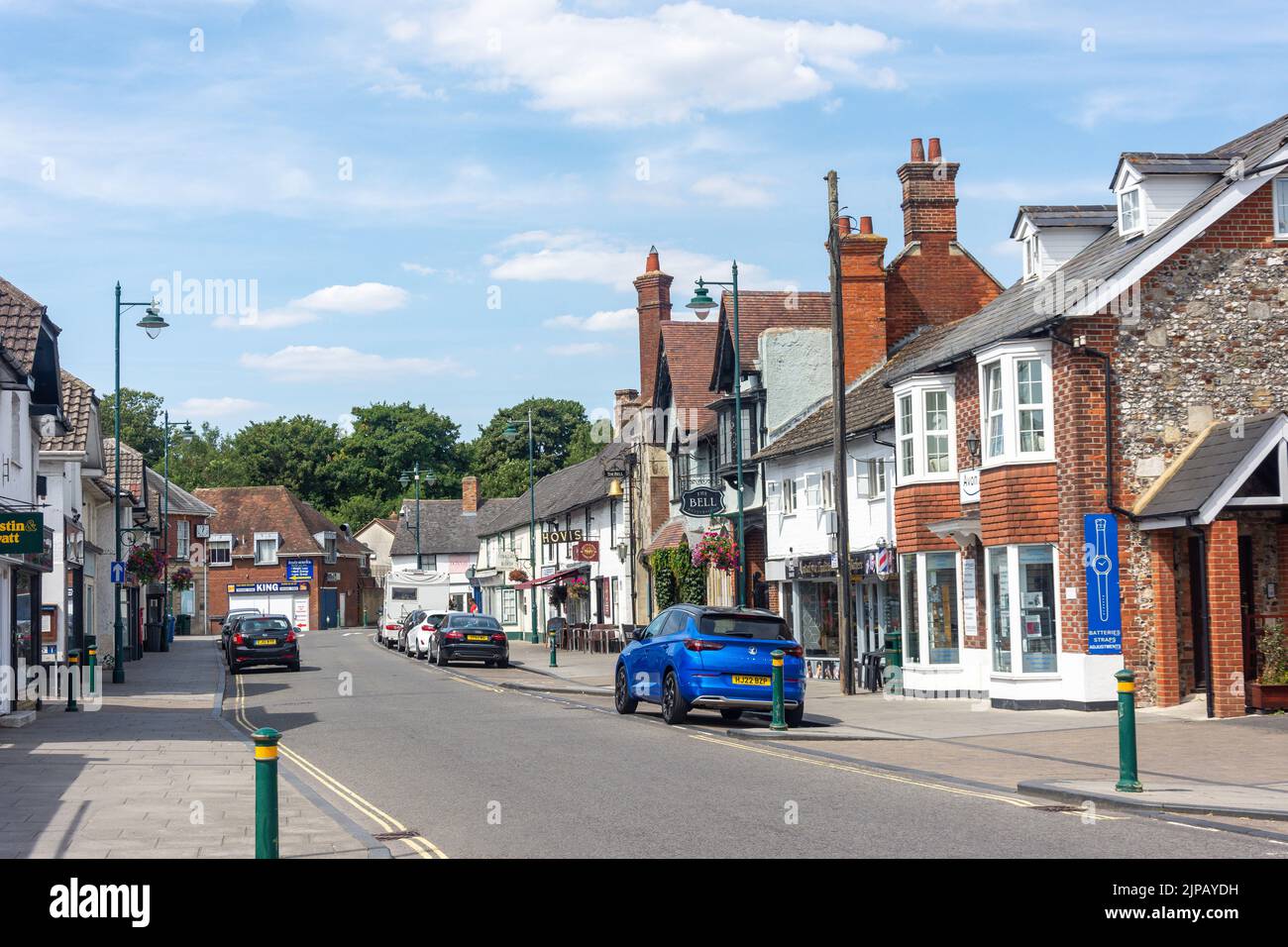 Salisbury Street, Amesbury, Wiltshire, Inglaterra, Reino Unido Foto de stock