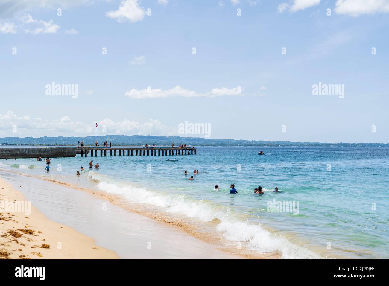 Aguadilla, Puerto Rico 26 de agosto de 2021 Hermoso muelle ubicado