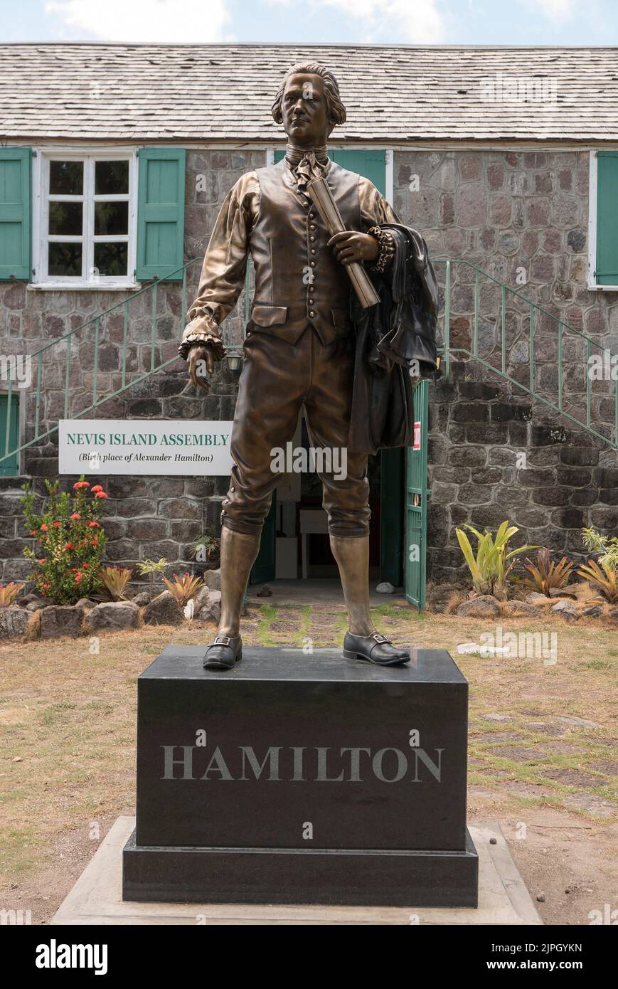 Museo Histórico Nevis Alexander Hamilton Foto de stock