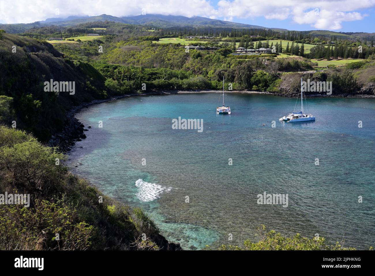 Honolua Bay, Maui, Hawai Foto de stock