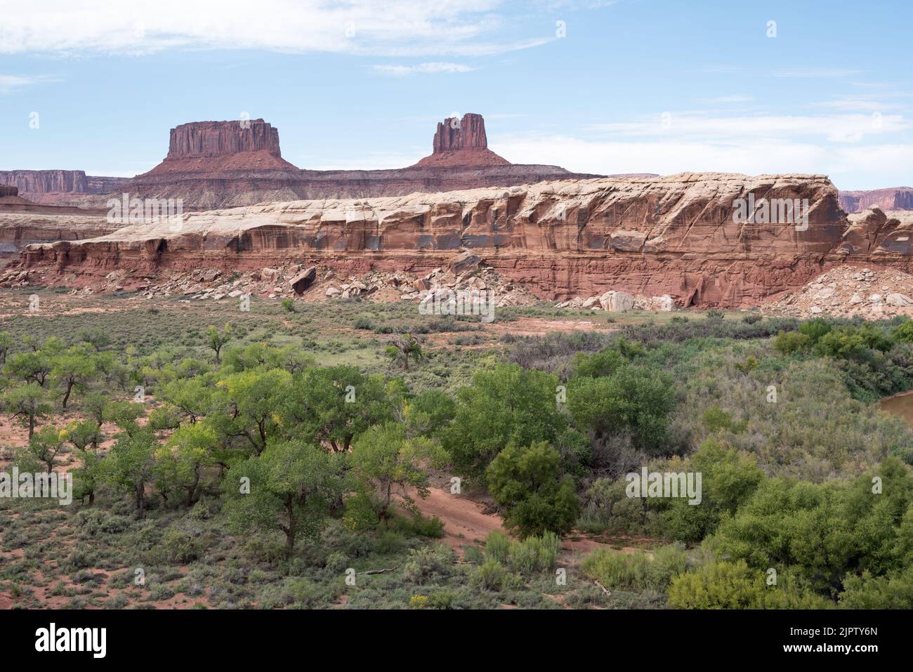 Buttes of the Cross and the Frog, Parque Nacional Canyonlands, Utah. Foto de stock