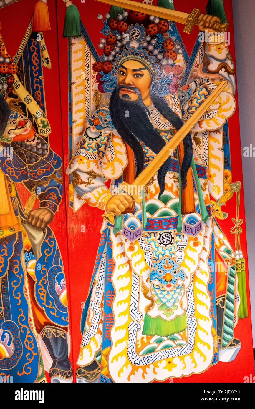 Los títeres y el arte chinos están inspirados en gran medida en la cultura y la historia Foto de stock