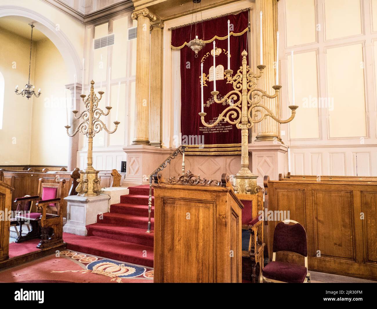 La sinagoga de Colmar, Francia Foto de stock