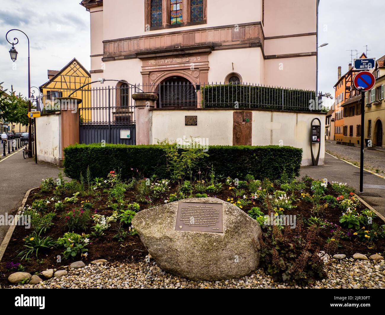 La sinagoga de Colmar, Francia Foto de stock