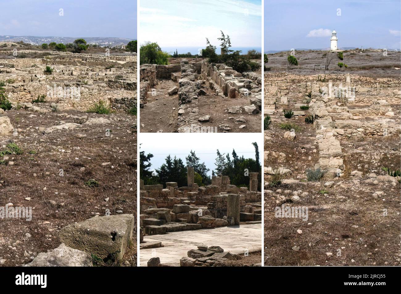 Los hermosos sitios arqueológicos de Chipre nos llevan al pasado en tiempos en que el Mediterráneo era la cuna de la civilización occidental. (2) Foto de stock