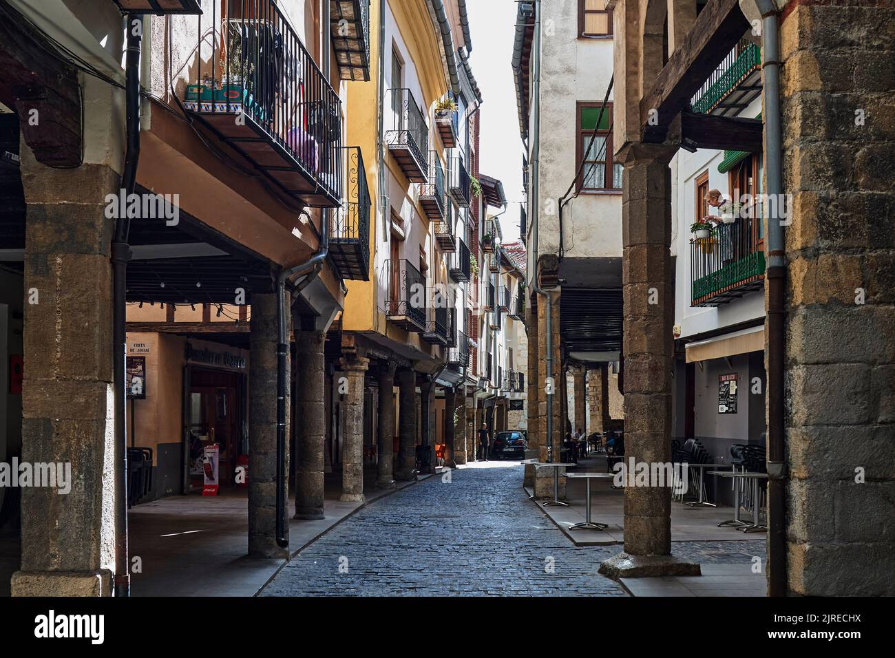La ciudad medieval de Morella, Castellon en España Foto de stock