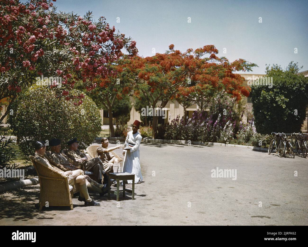 El ejército británico en el norte de África, 1942 Agentes se sirve el