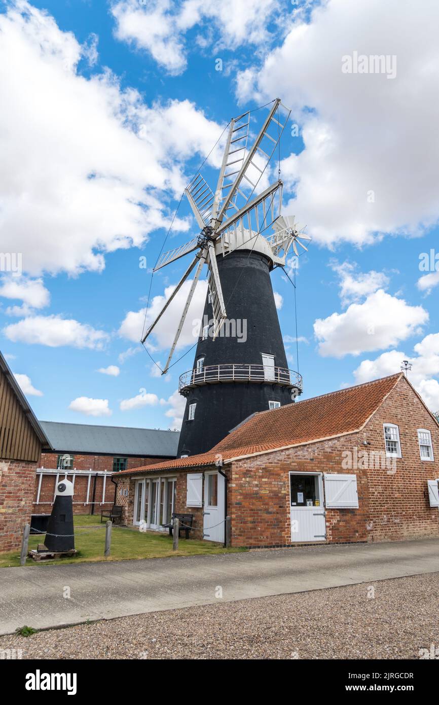 Heckington ocho molino de viento de vela del lado sur Heckington Lincolnshire 2022 Foto de stock