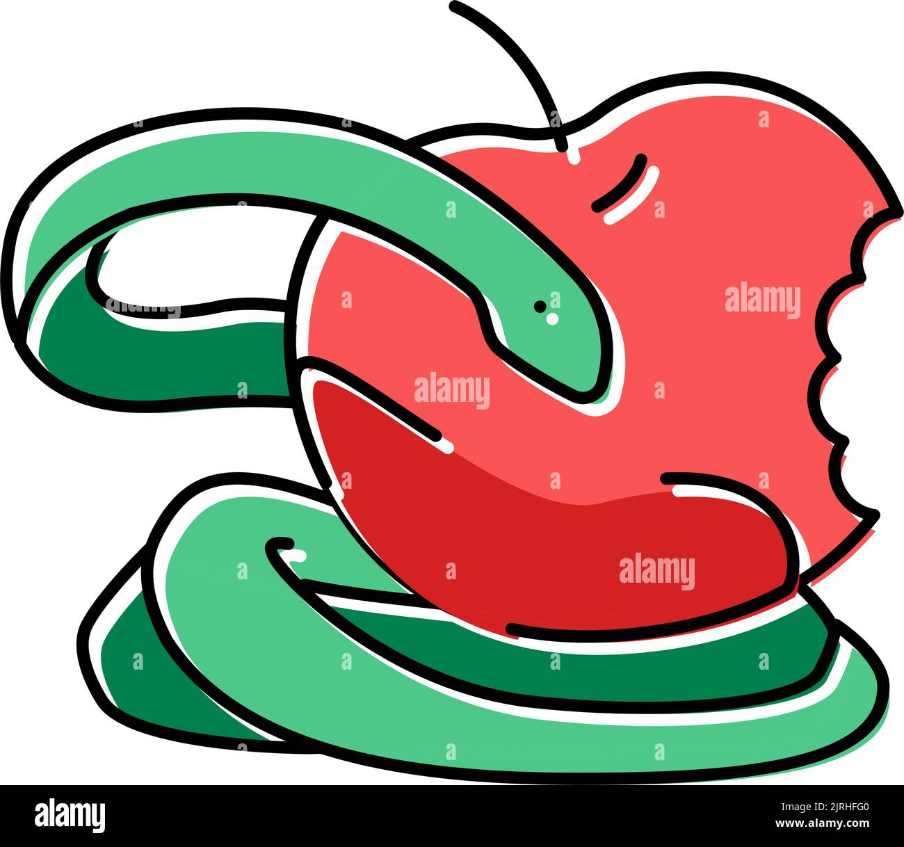 ilustración vectorial del icono de color sin rezar Imagen Vector de