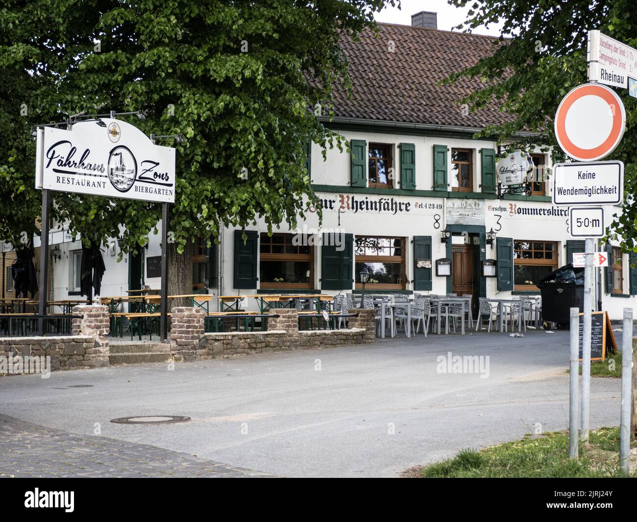 El lugar de aterrizaje en Zons, Alemania Foto de stock