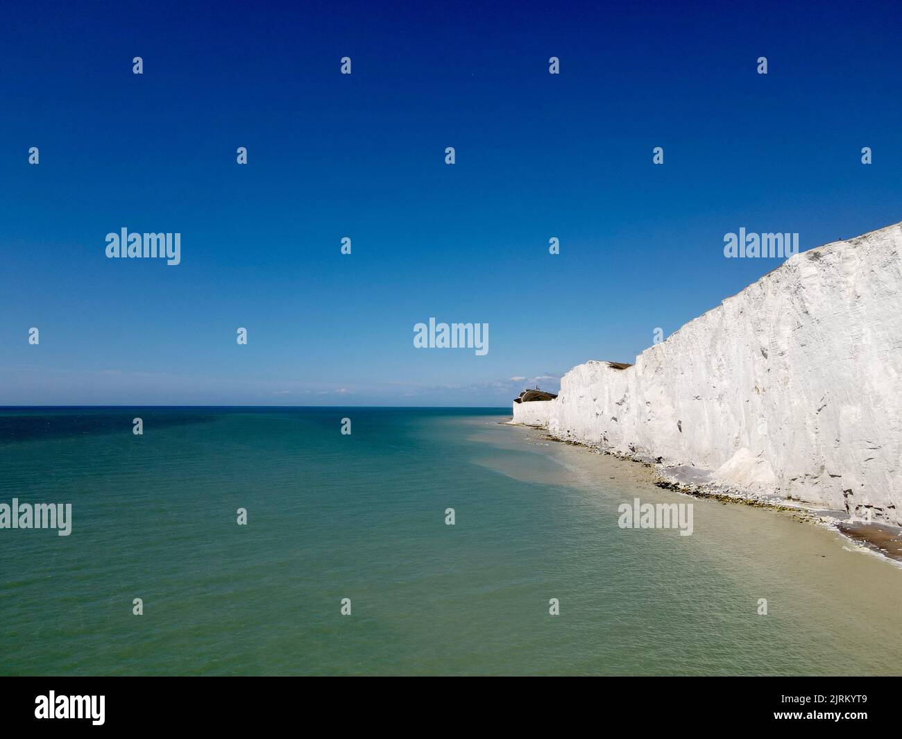 The White Cliff's of Sussex, Eastbourne, Reino Unido Foto de stock