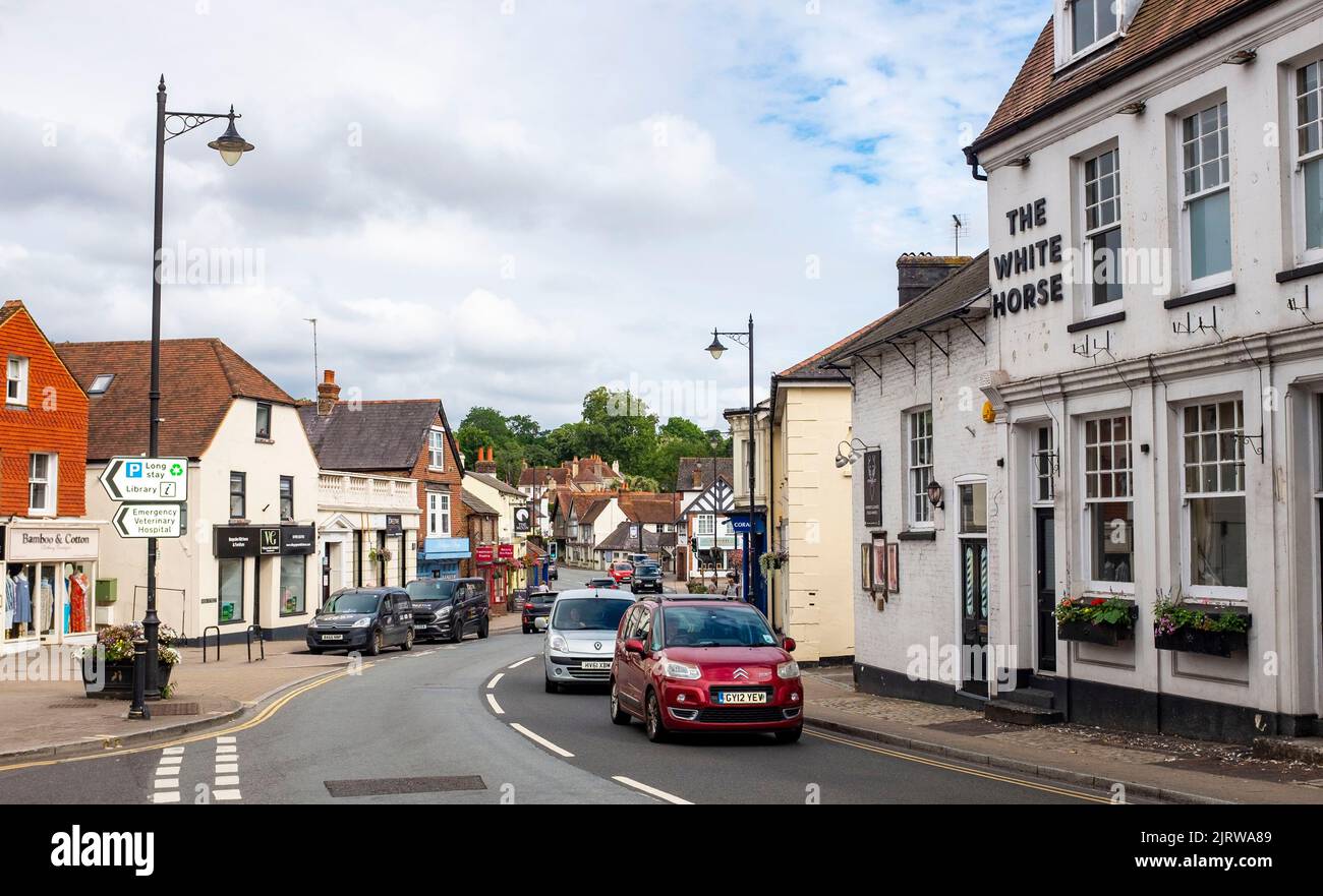 Storrington es una pequeña ciudad en el Distrito Horsham de West Sussex, Inglaterra Fotografía tomada por Simon Dack Foto de stock