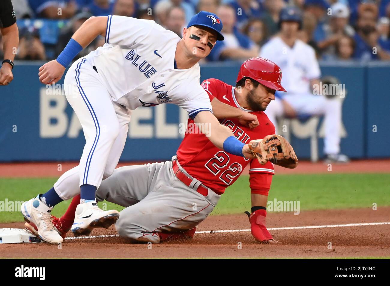 26 de agosto de 2022, Toronto, ON, Canadá David Fletcher (22), segundo