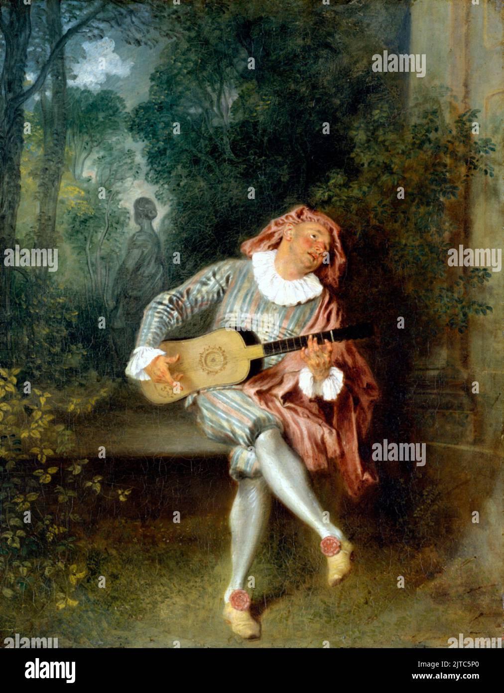 Mezzetino, c. 1717–1720, Pintura de Jean-Antoine Watteau Foto de stock