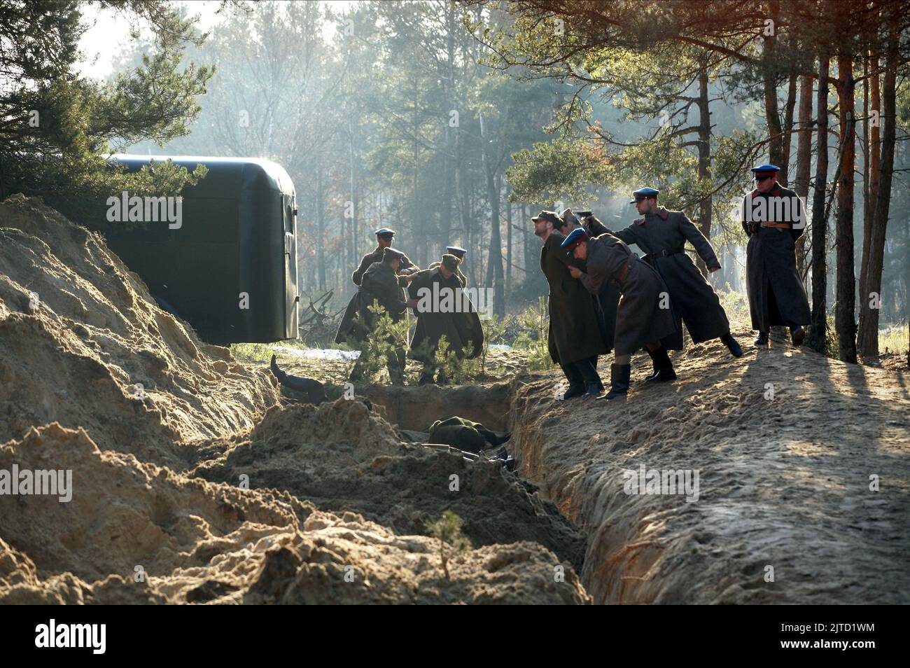 GERMAN'S EXECUTE POLACAN, KATYN, 2007 Foto de stock