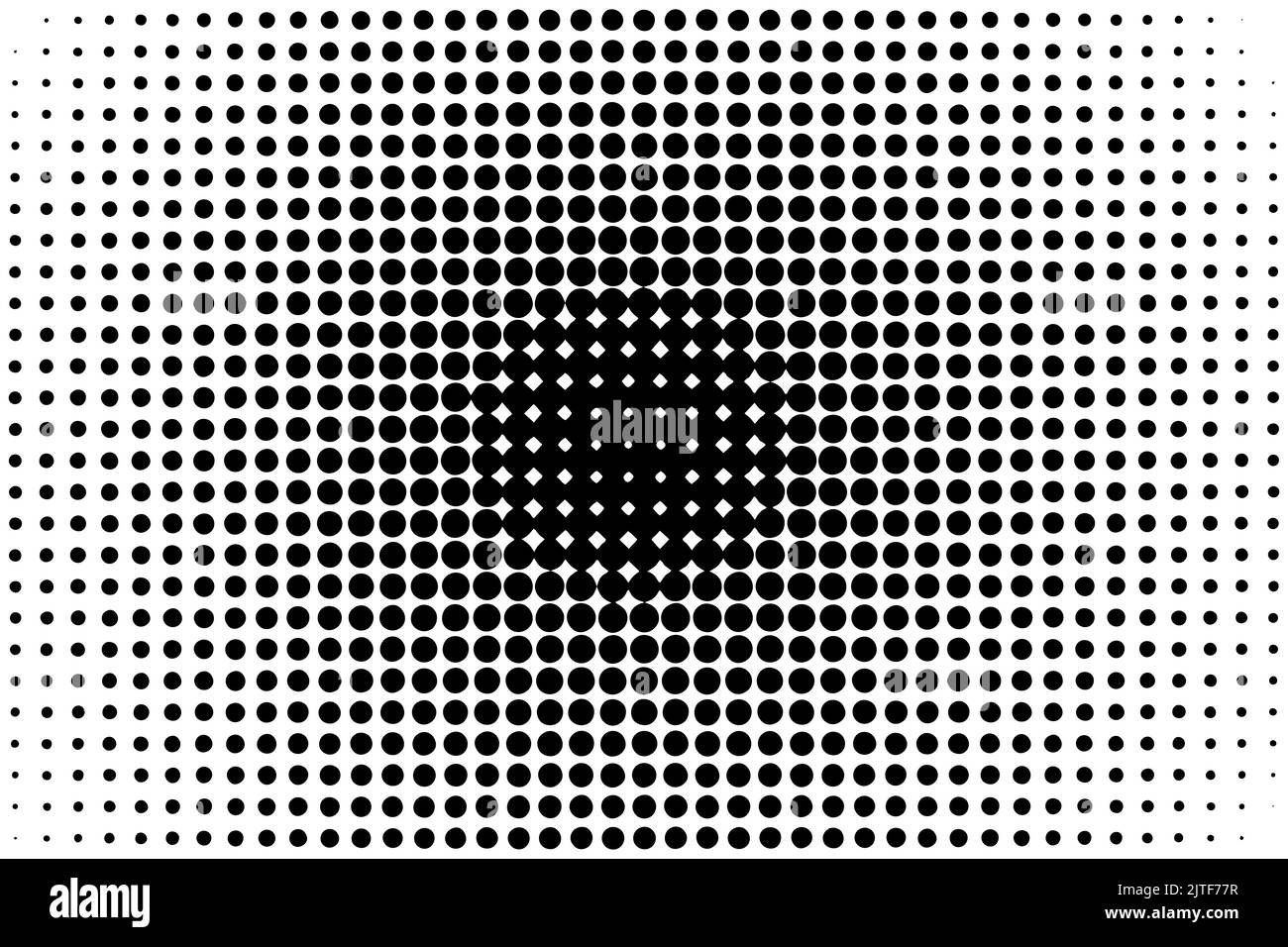 Fondo de patrón de semitonos abstracto. Blanco y negro. Ilustración de vector plano Ilustración del Vector