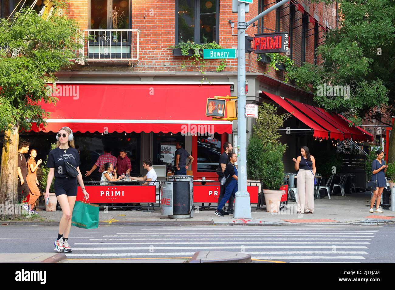 Bar Primi, 325 Bowery, Nueva York, Nueva York, Nueva York, foto de un restaurante italiano en el East Village de Manhattan. Foto de stock