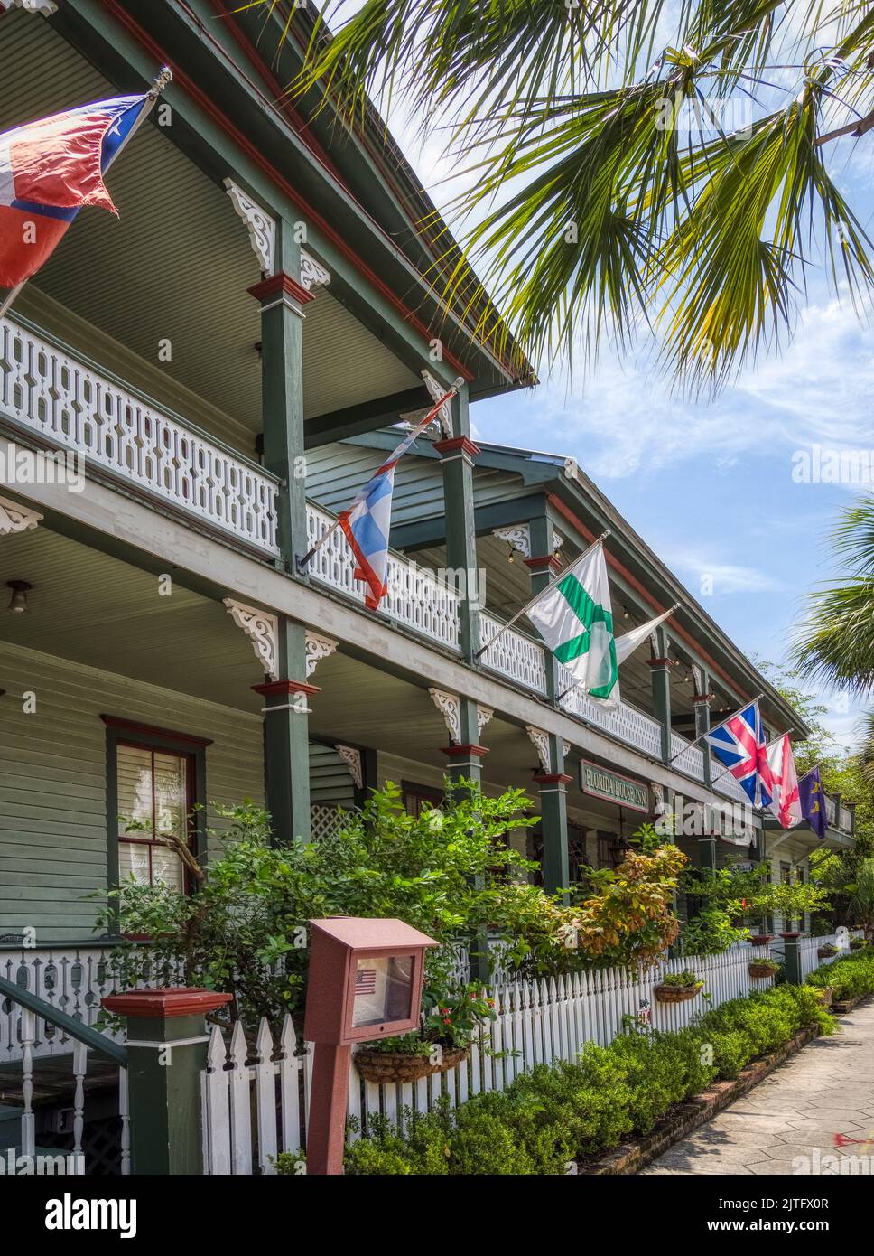 Casa Inn en Florida en el pueblo de Fernandina Beach en Amelia Island Florida Estados Unidos Foto de stock