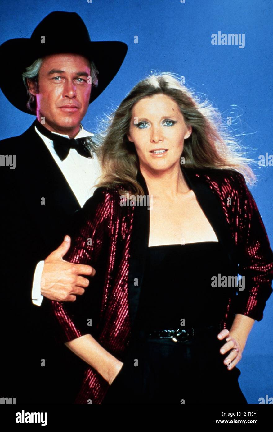 Dallas, Fernsehserie, EE.UU. 1978 - 1991, Darsteller: Steve Kanaly, Susan Howard Foto de stock