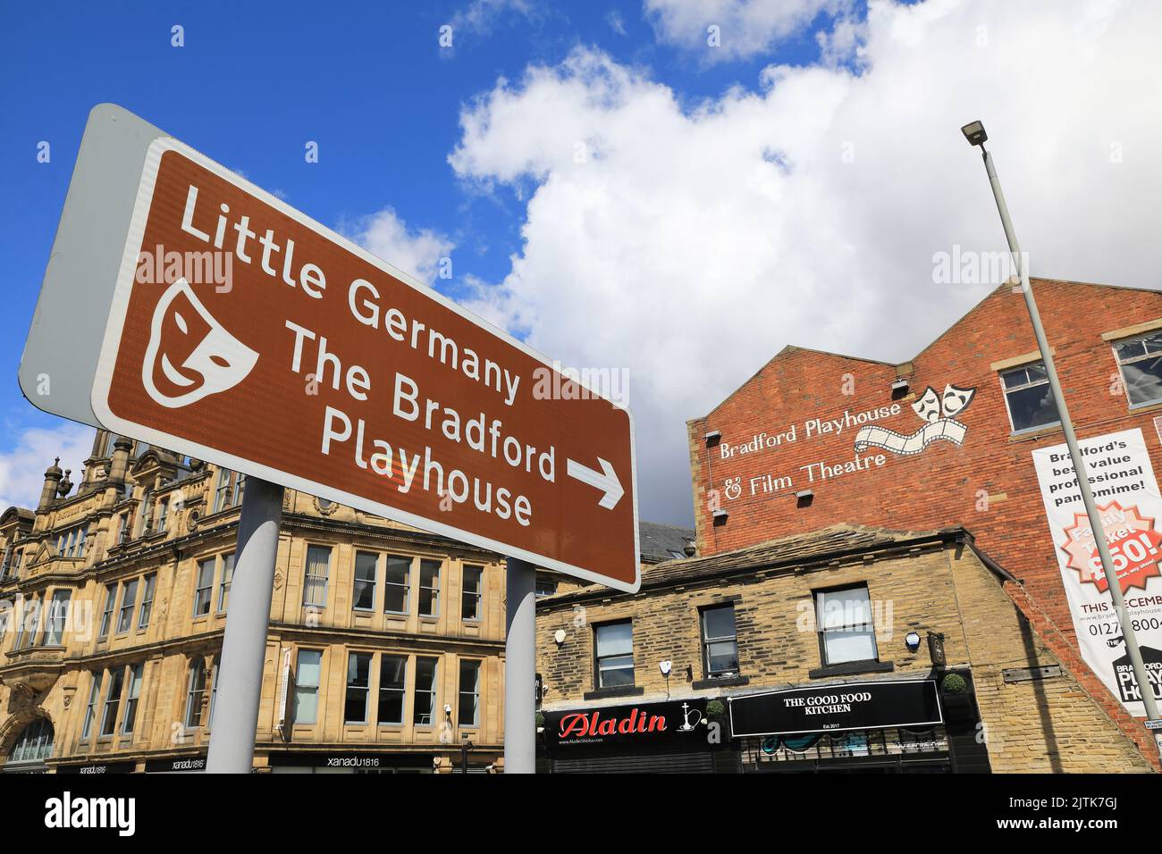 Bradford Playhouse en Little Germany, una zona única del centro de la