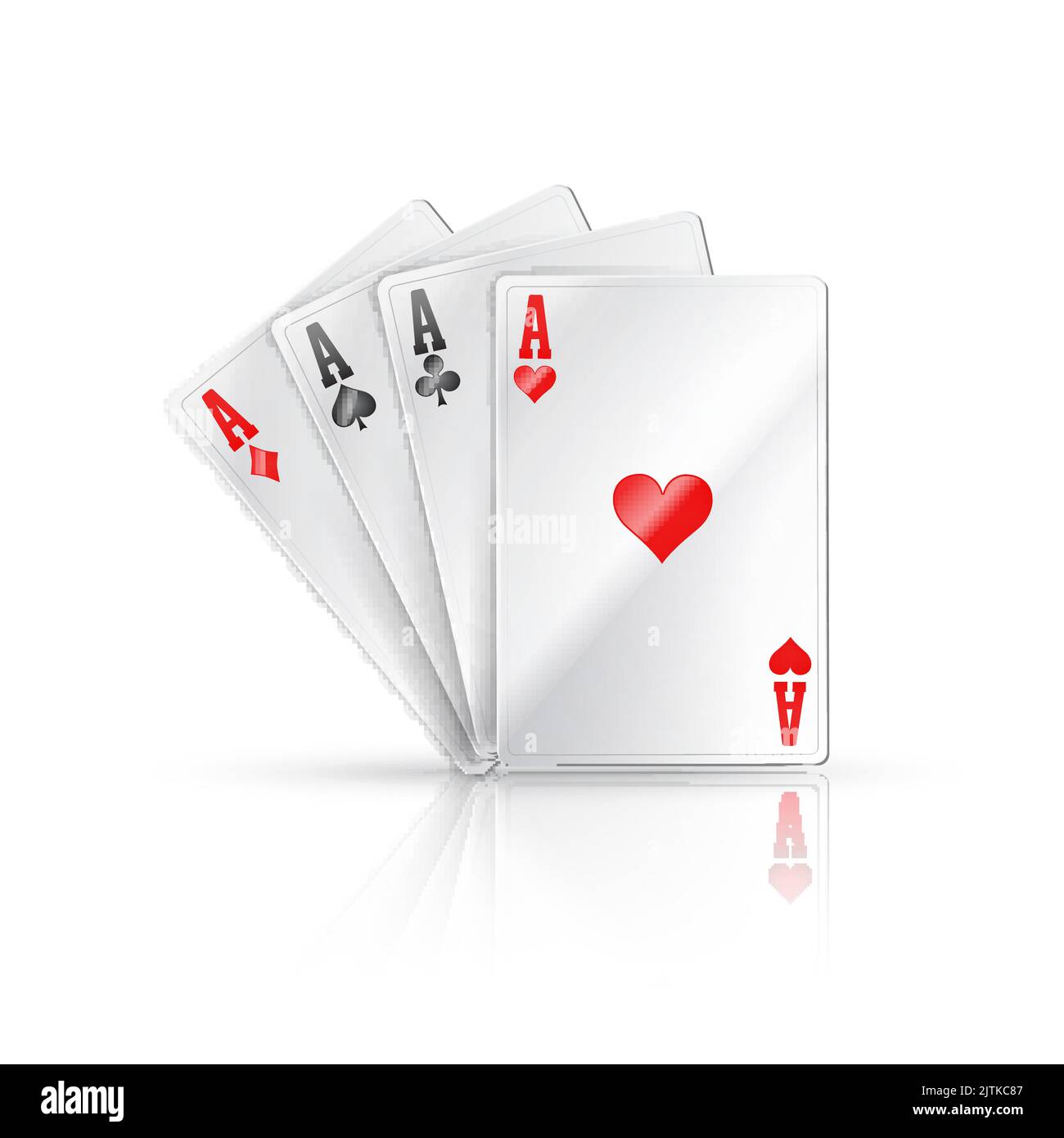 as poker vector realista Imagen Vector de stock - Alamy
