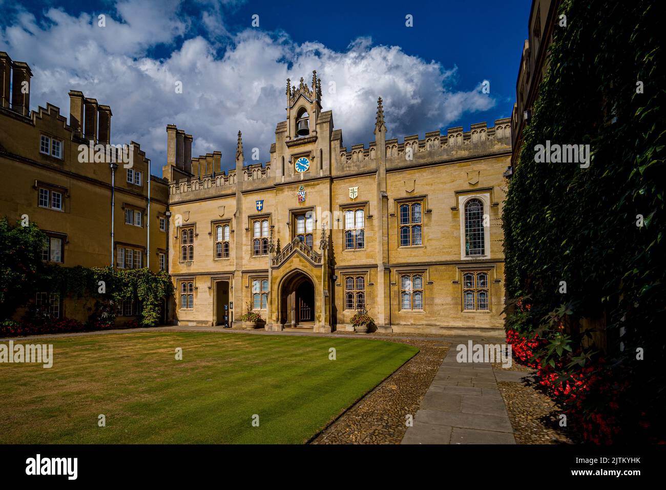 Sidney Sussex College Universidad de Cambridge. El Colegio fue fundado en 1596, famoso como el Colegio Oliver Cromwell. Foto de stock