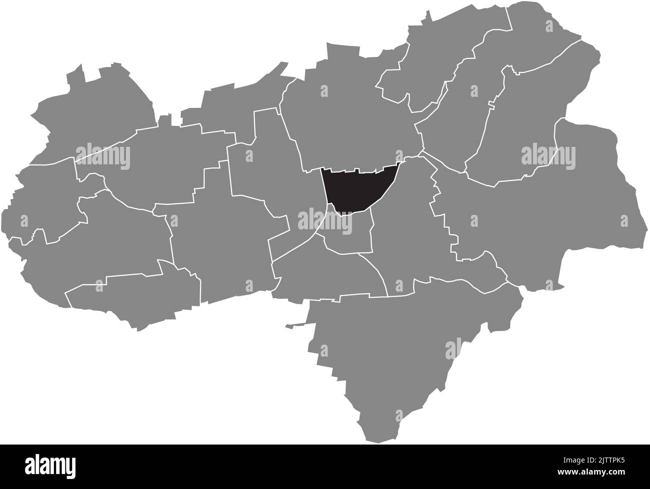 Mapa de localización del DISTRITO DE NORDSTADT, Göttingen Imagen Vector