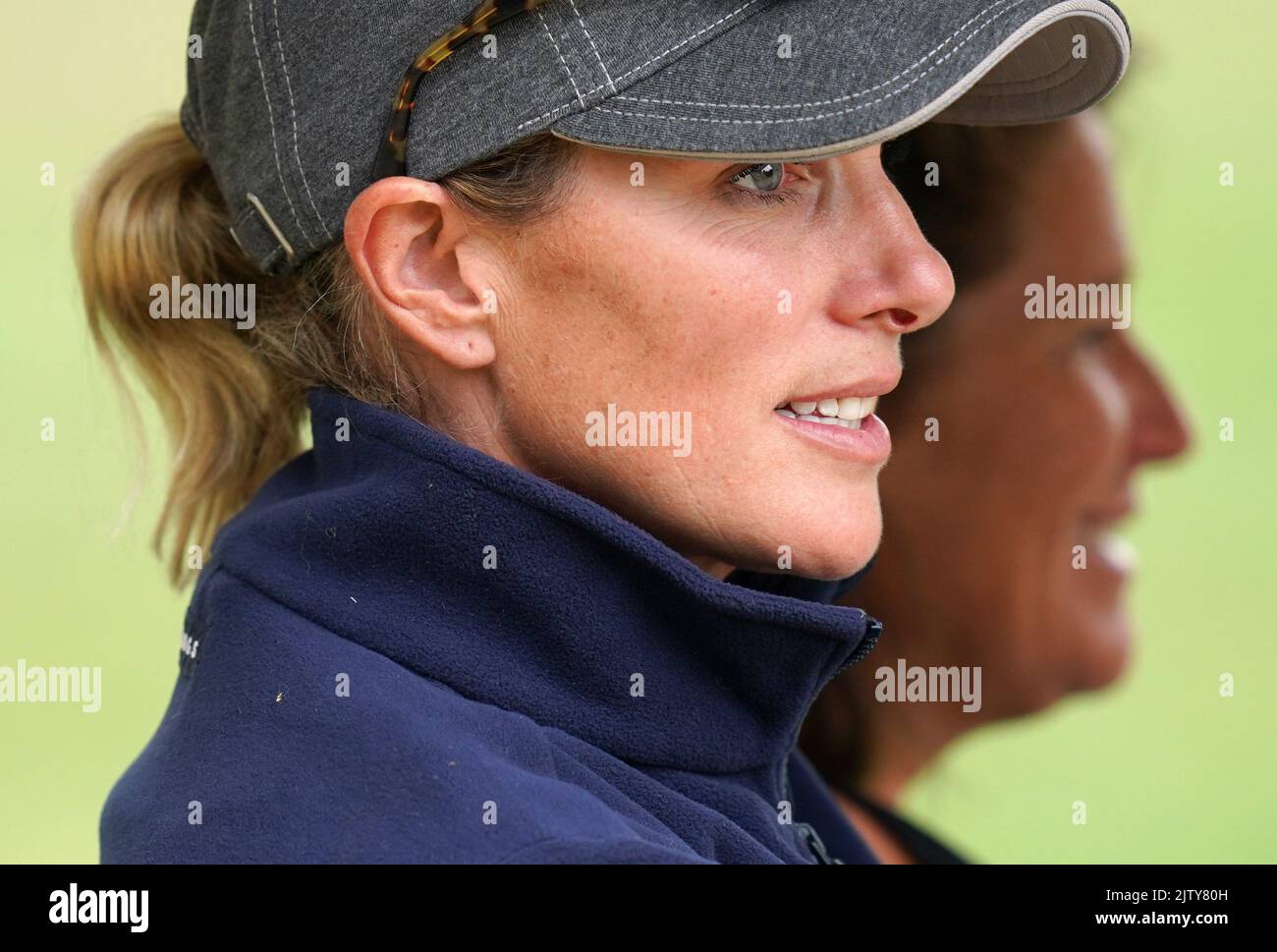 Zara Tindall durante el segundo día de los Land Rover Burghley Horse