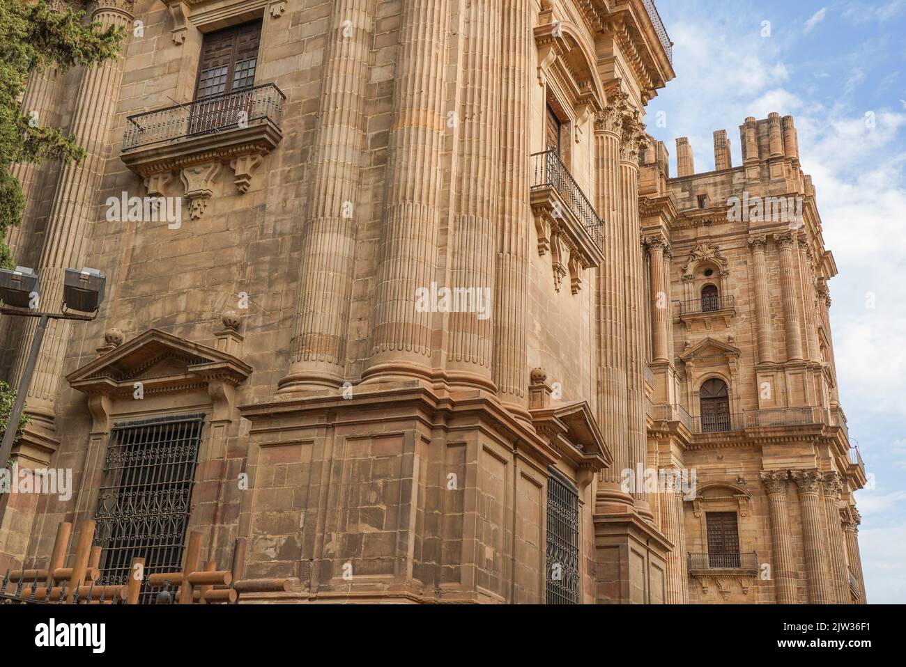 La Catedral de la Encarnación (Catedral de la Encarnación), Málaga, Andalucía, España. Foto de stock