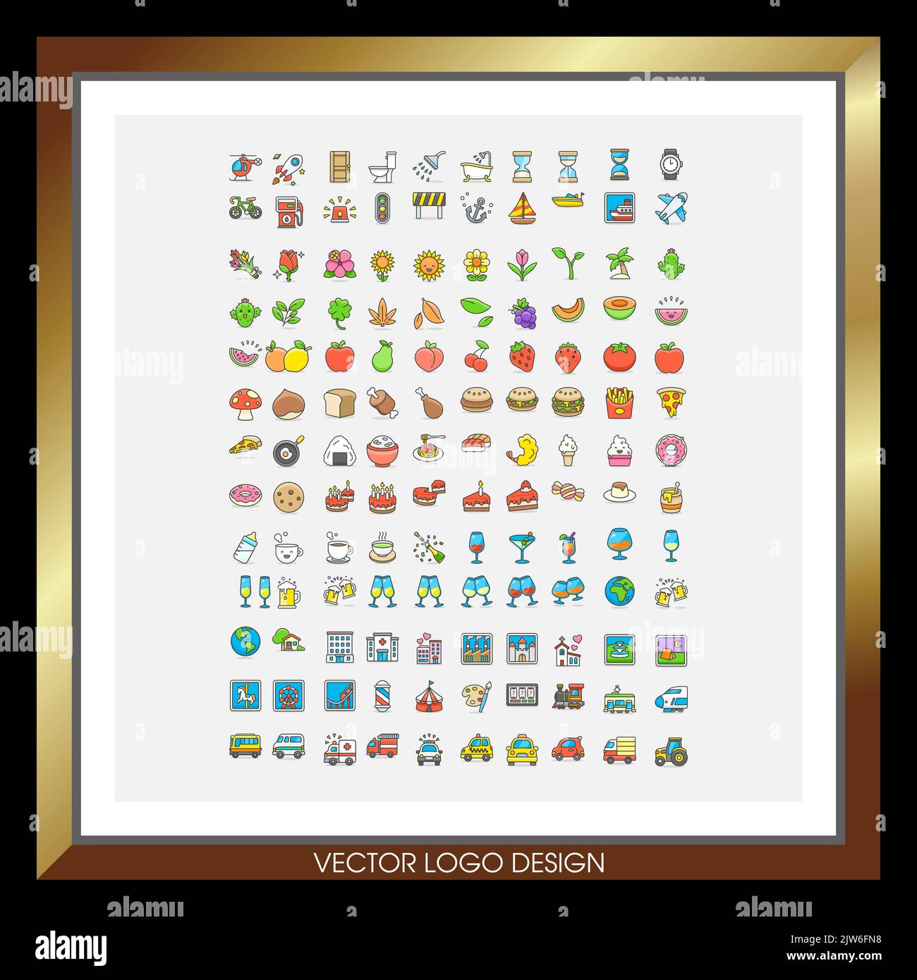 Nueva Plantilla De Logotipo Diseño De Ilustración De Icono Vectorial
