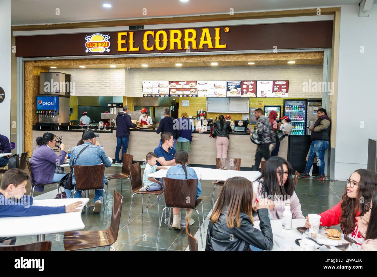 Bogota Colombia, Chapinero Centro Comercial Andino Shopping Mall, restaurante restaurantes comer comer fuera café cafés informales bistró bist Foto de stock
