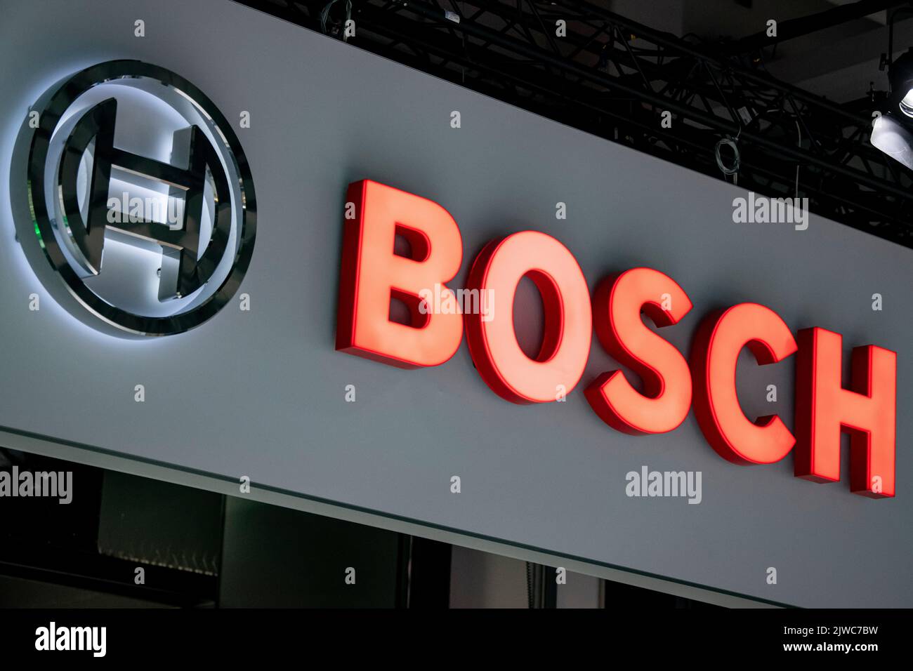 Berlín, Alemania. 04th de Sep de 2022. El logotipo de Bosch en la feria de electrónica IFA. Crédito: Fabian Sommer/dpa/Alamy Live News Foto de stock