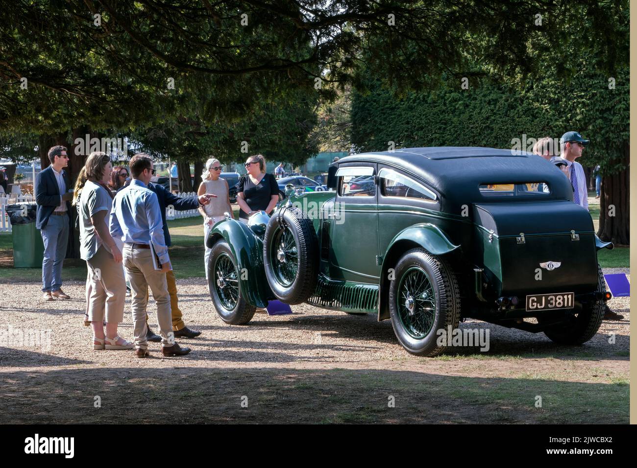 1930 Bentley Speed 6 Blue train Coupe en el 2022 Hampton Court Concours en el Hampton Court Palace London, Reino Unido Foto de stock