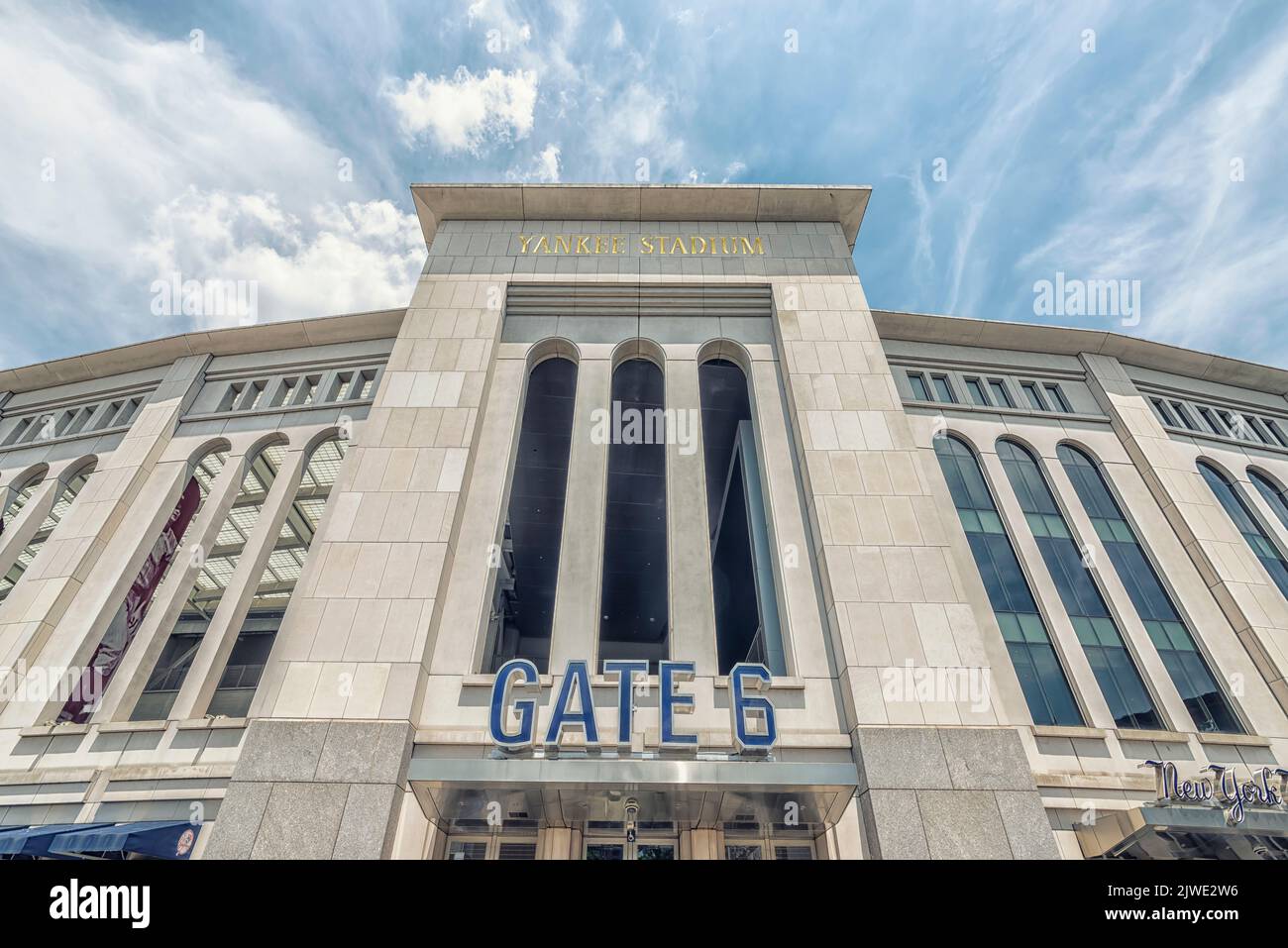 Yankee Stadium, ubicado en el Bronx, Nueva York Foto de stock