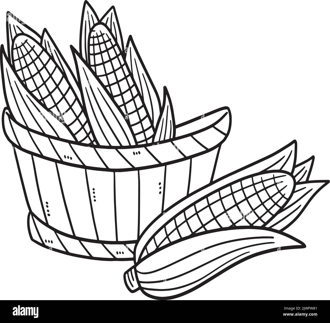 Planta de maiz para colorear Imágenes de stock en blanco y negro - Alamy