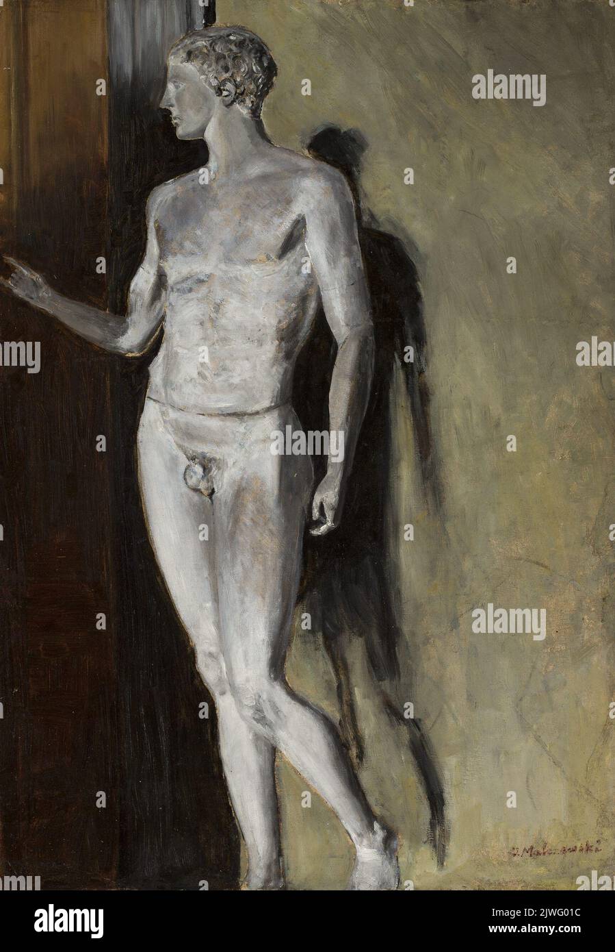 Estudio de una escultura clásica. Malczewski, Jacek (1854-1929), pintor Foto de stock