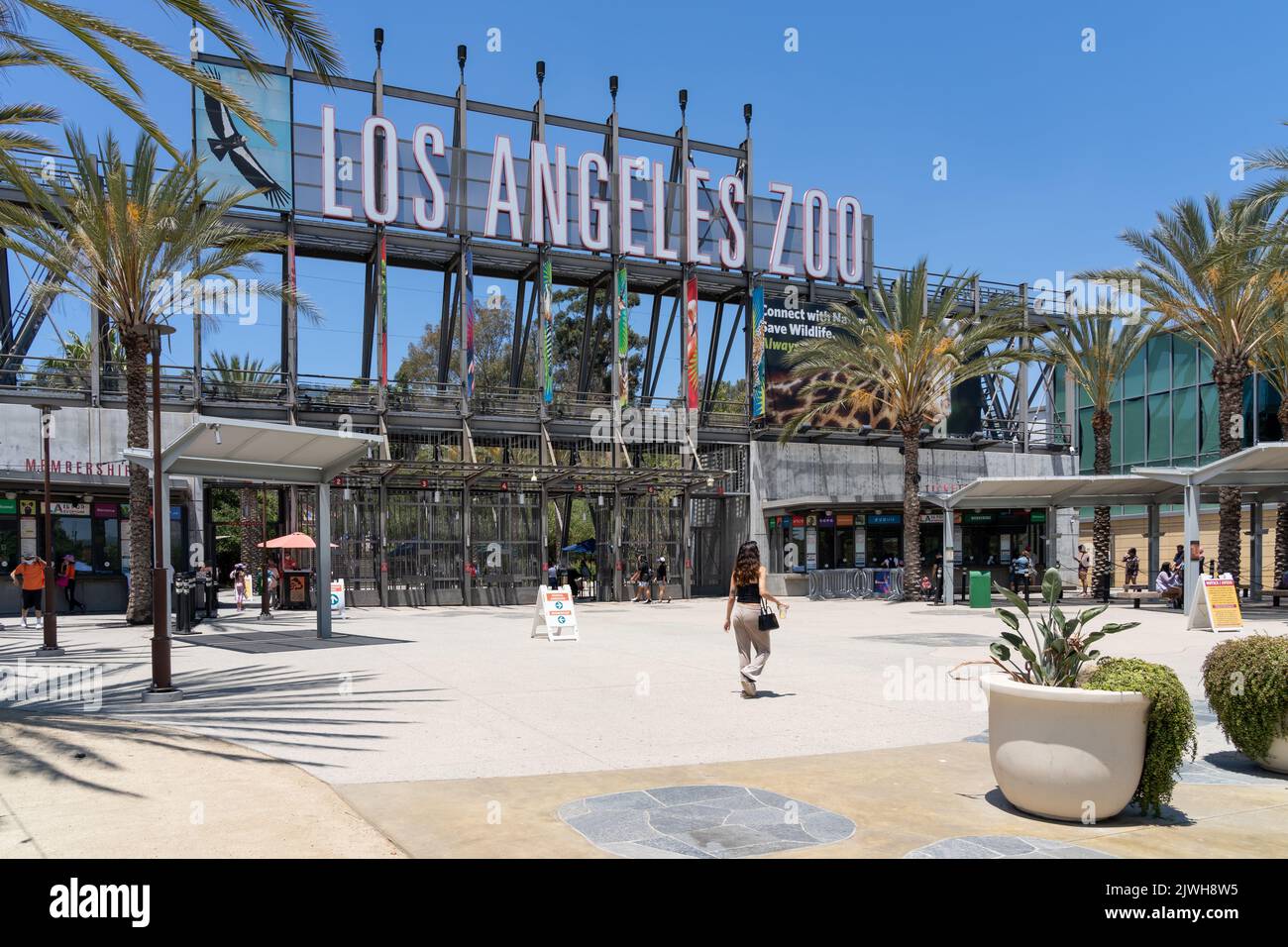 Los Ángeles, Ca, EE.UU. 6 de julio de 2022 La entrada al Zoológico