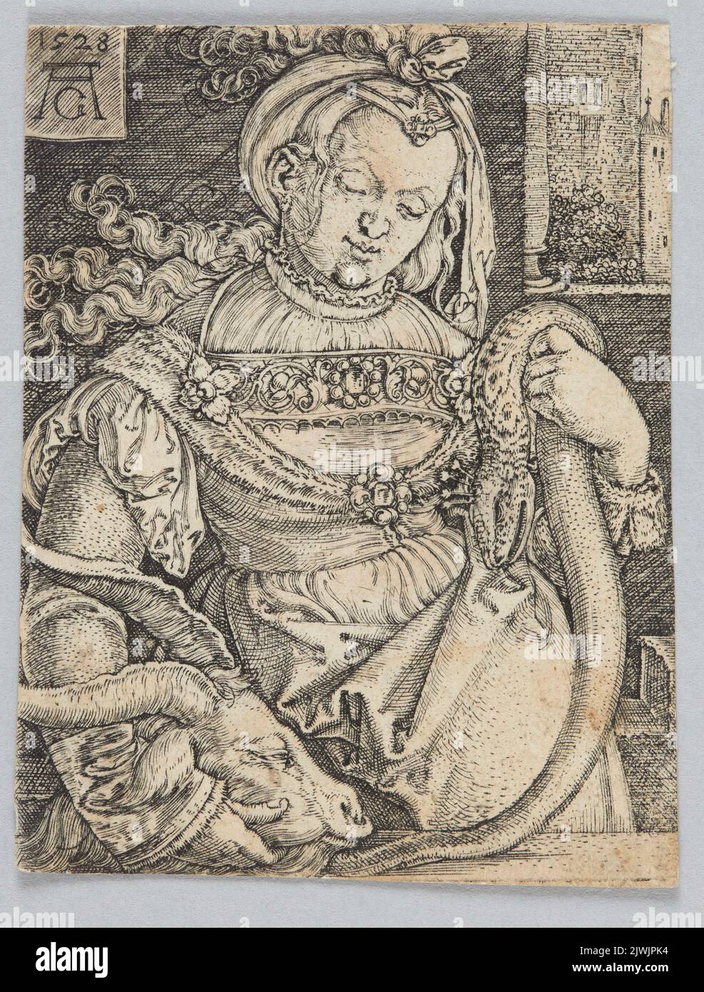 Lujuria. Aldegrever, Heinrich (1502-1555/1561), artista gráfico Foto de stock