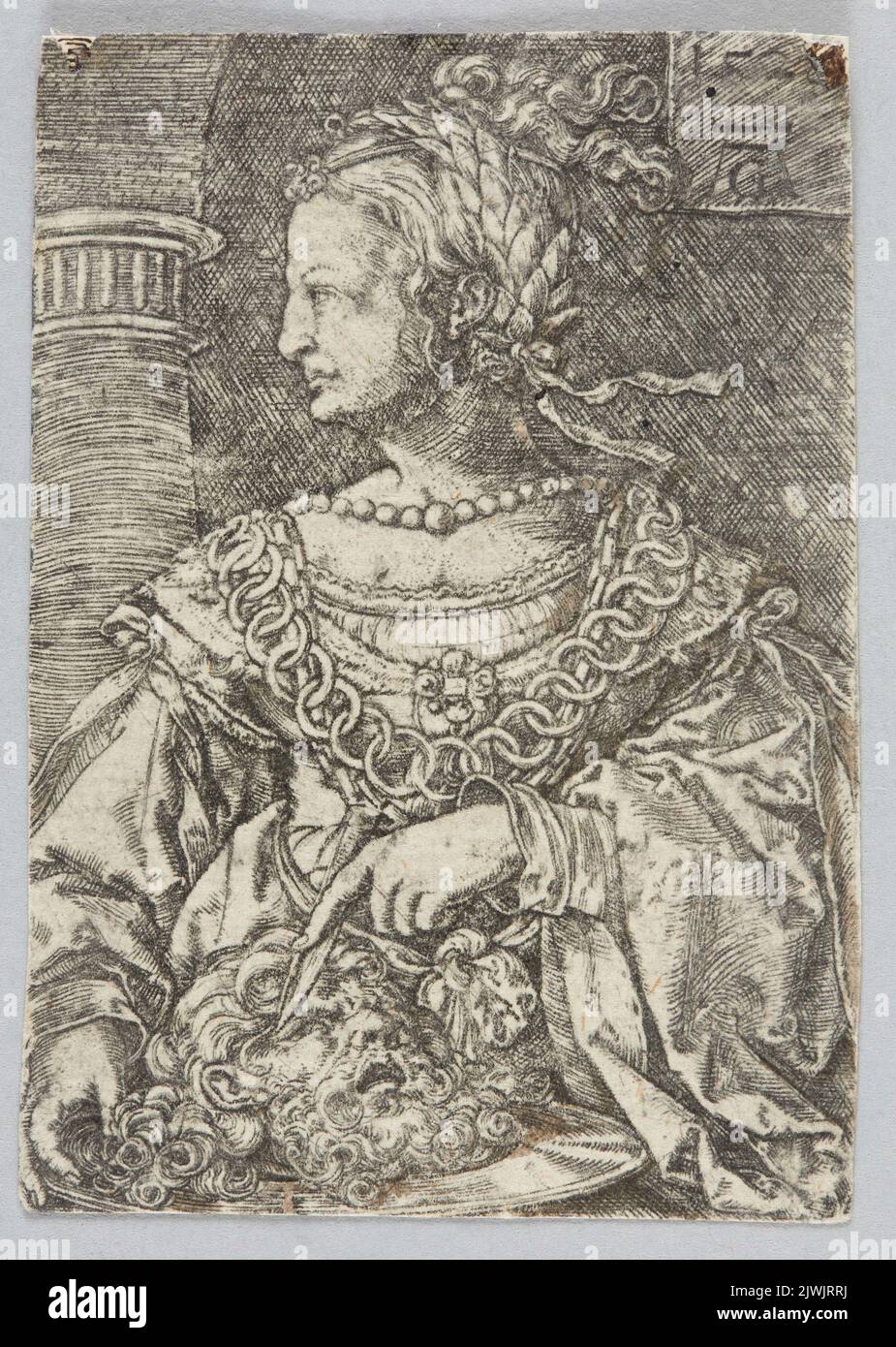 Judith. Aldegrever, Heinrich (1502-1555/1561), artista gráfico Foto de stock