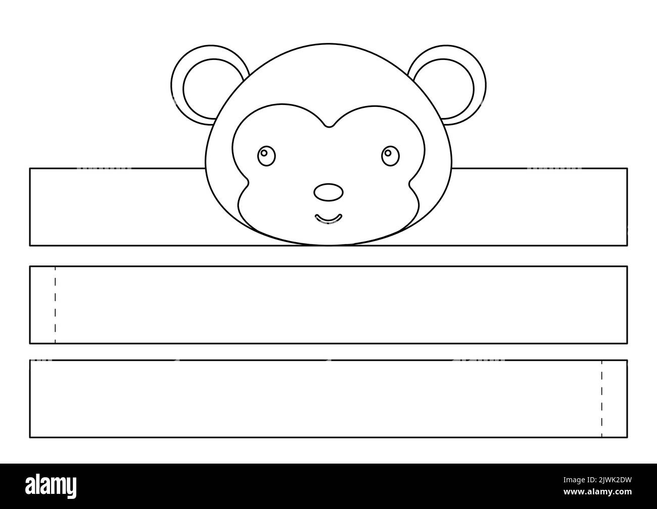 plantilla de mono bebe imprimible