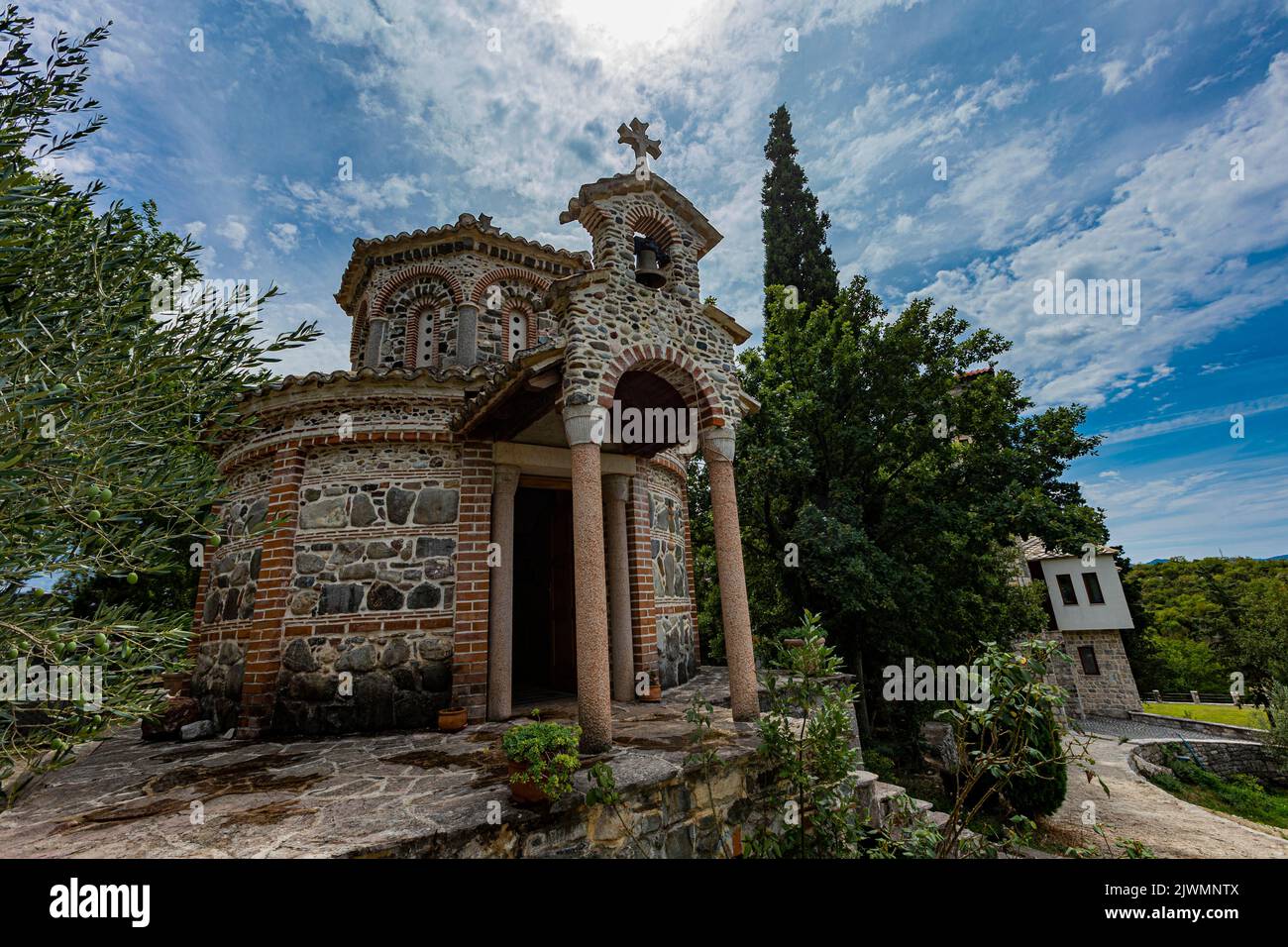 Detalle del monasterio de Tvrdos en Bosnia y Herzegovina Foto de stock
