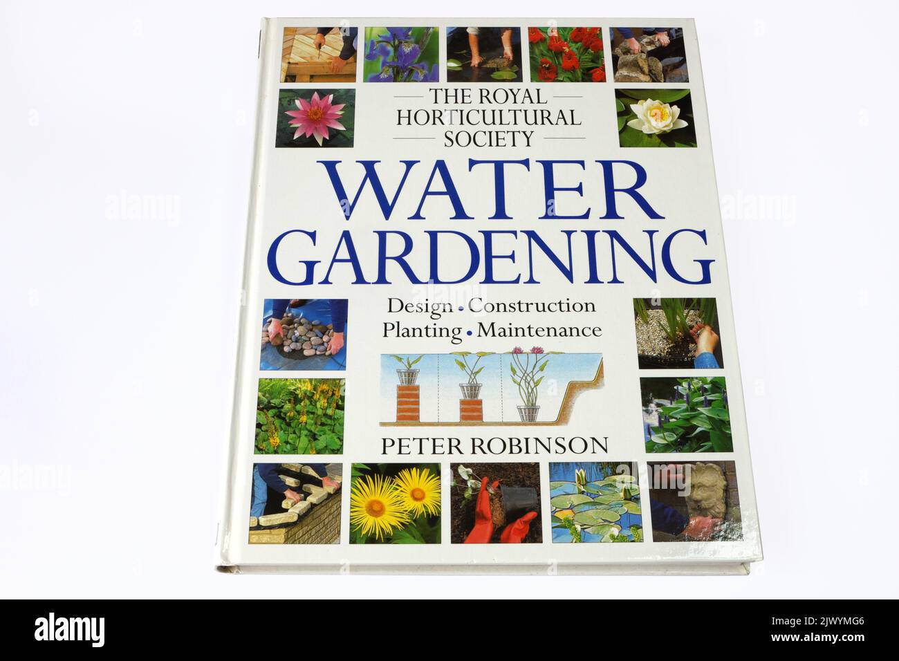 Portada del libro de jardinería de agua por Peter Robinson Foto de stock