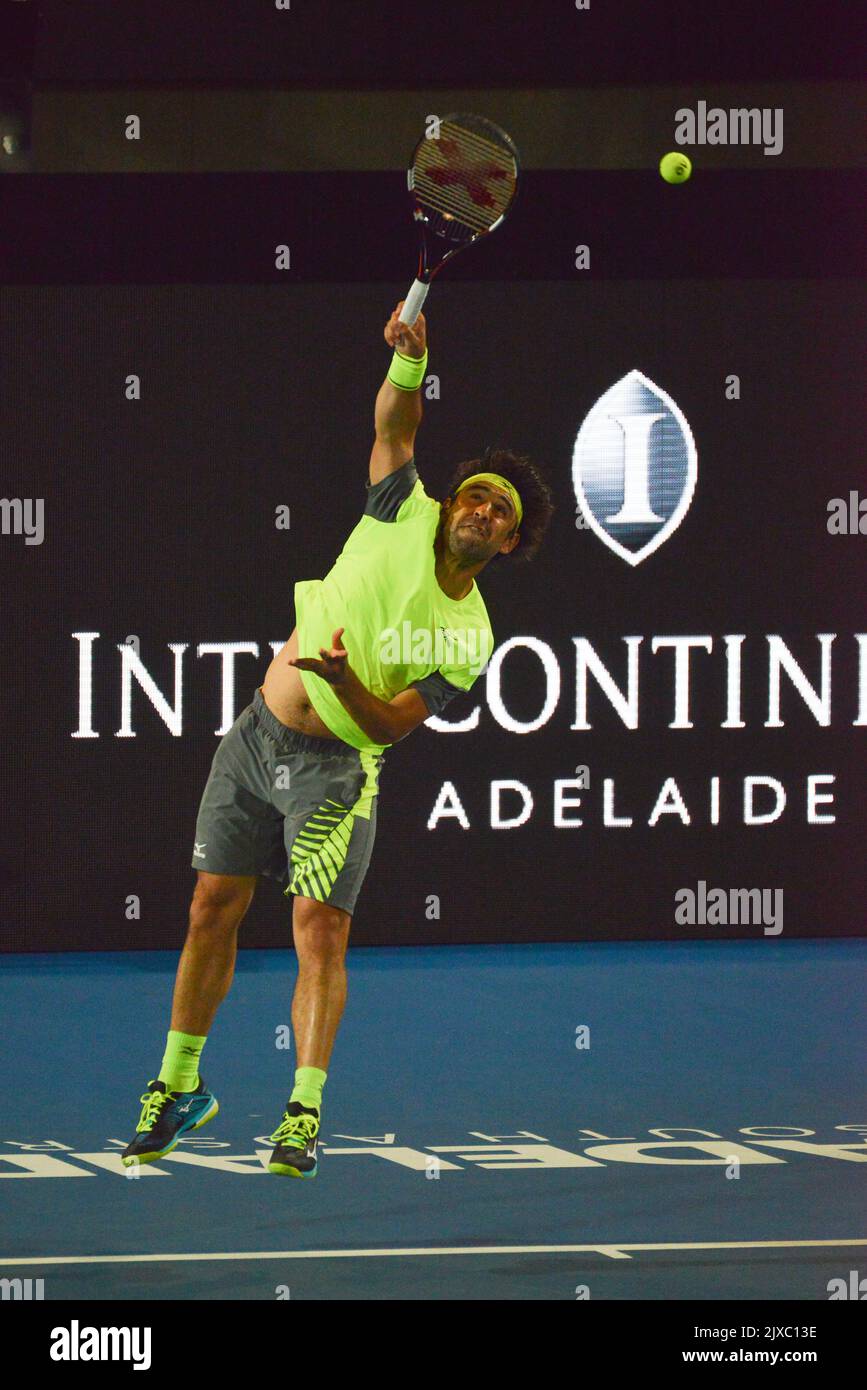 Marcos Baghdatis de Chipre durante el partido masculino de singles